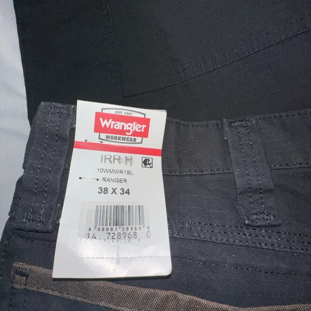 Wrangler Workwear Ranger Cargo Pants 38x34 Mens Ripstop Utility Work Pants NWT